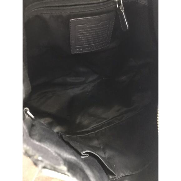 Vintage Authentic Black Classic leather Coach Soho Hippi One Shoulder bag Lg Sz - Picture 14 of 14